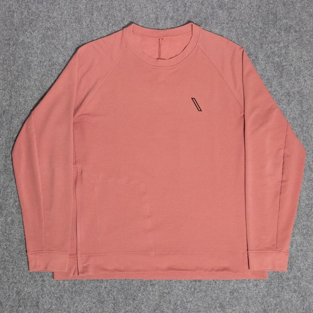 Lululemon City Sweat Crew French Terry Brier Rose Stretch Sweatshirt Men's XXL